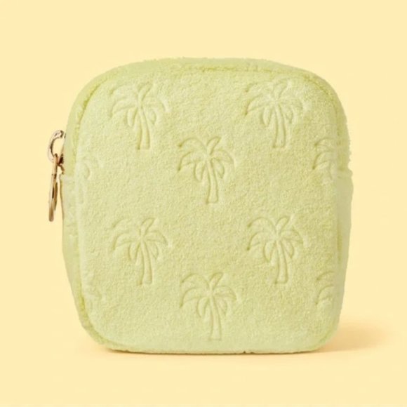 Stoney Clover Lane Handbags - Yellow Terrycloth Palm Tree  Mini Square Pouch - Stoney Clover Lane x Target